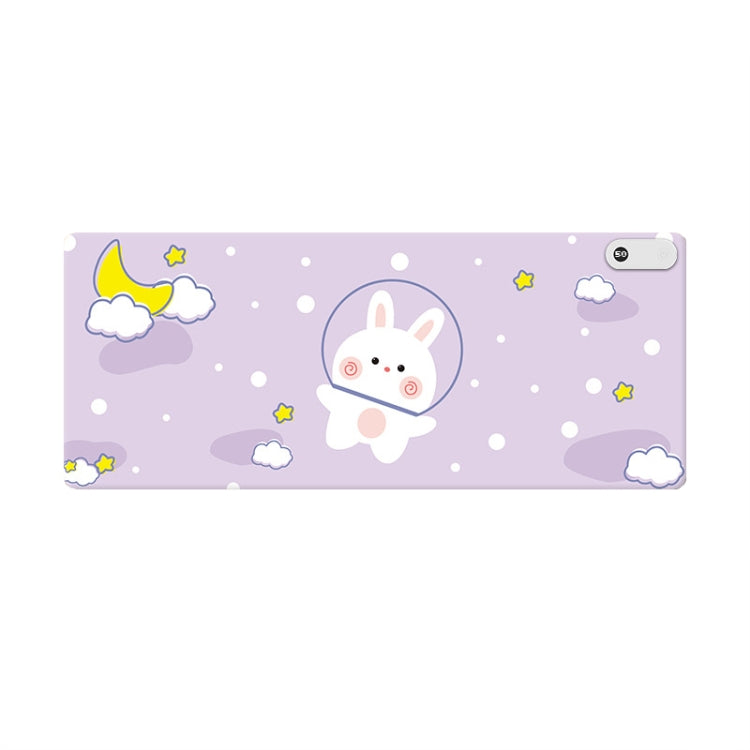 Display digitale intelligente Temporizzazione Riscaldamento Tappetino per mouse Tappetino riscaldante elettrico per desktop da ufficio, spina CN, Corgi 80x33cm, Rabbit 80x33cm, Unicorn 80x33cm, Whale 80x33cm, Happy 80x33cm, Grey 80x33cm, Green 80x33cm